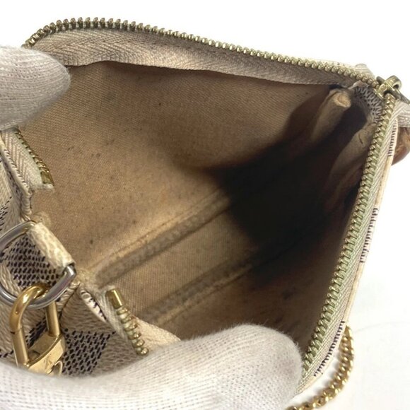 LOUIS VUITTON N58010 Damier Azur Mini PochetteAccessoires Pouch Hand Bag - Picture 11 of 11